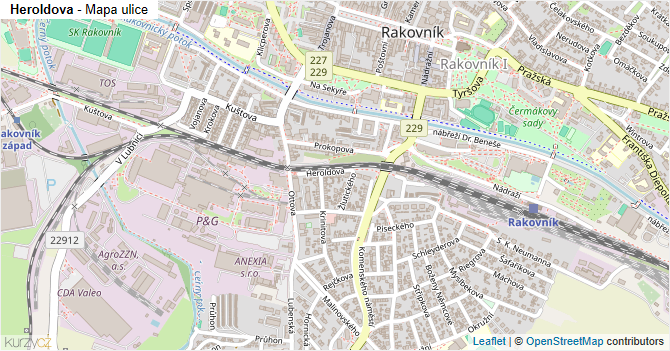 Heroldova - mapa ulice