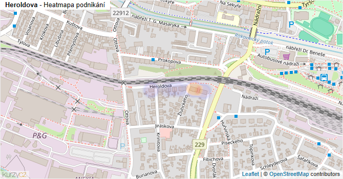 Heroldova - mapa podnikání