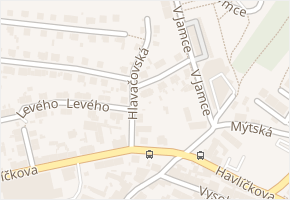 Hlavačovská v obci Rakovník - mapa ulice