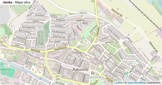 Jamka - mapa ulice