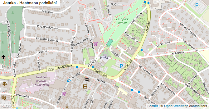 Jamka - mapa podnikání