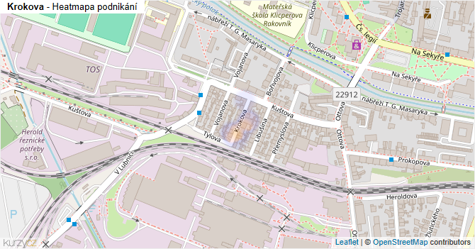 Krokova - mapa podnikání