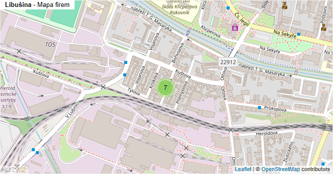Libušina - mapa firem