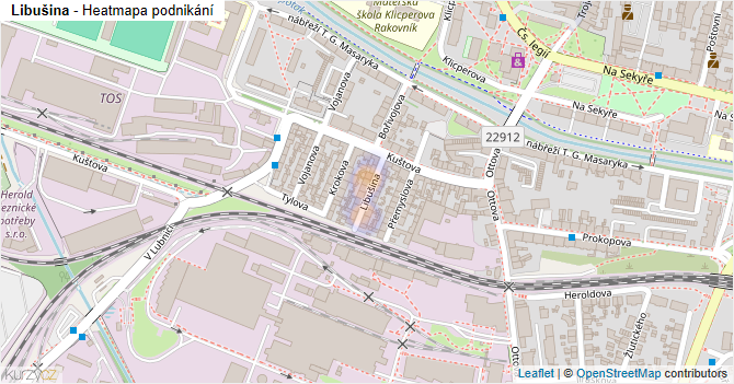 Libušina - mapa podnikání