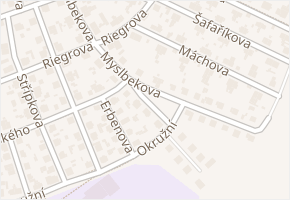 Myslbekova v obci Rakovník - mapa ulice