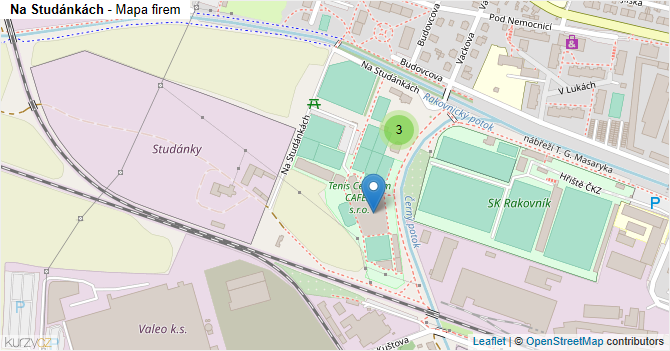 Na Studánkách - mapa firem