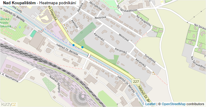 Nad Koupalištěm - mapa podnikání