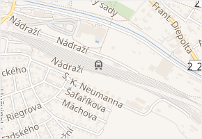 Nádraží v obci Rakovník - mapa ulice