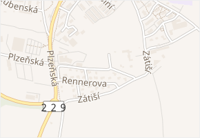 Spěváčkova v obci Rakovník - mapa ulice