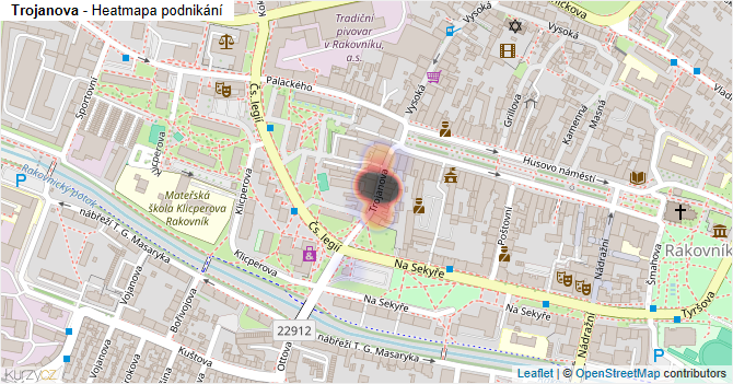 Trojanova - mapa podnikání