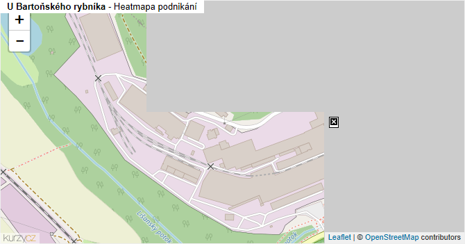 U Bartoňského rybníka - mapa podnikání