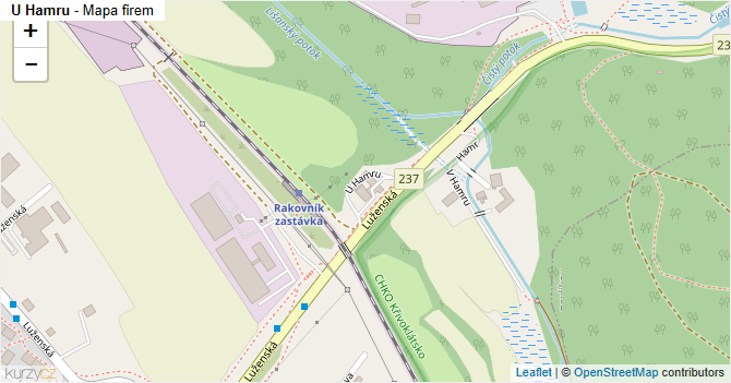 U Hamru - mapa firem