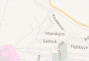 Váchova v obci Rakovník - mapa ulice