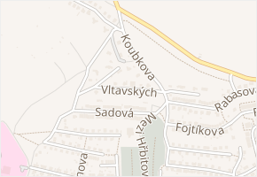 Vltavských v obci Rakovník - mapa ulice