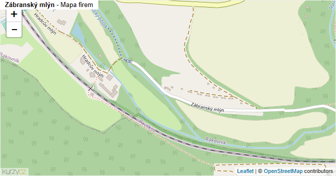 Zábranský mlýn - mapa firem