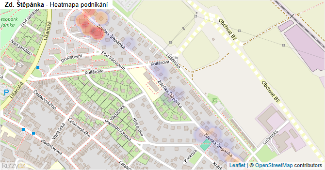 Zd. Štěpánka - mapa podnikání