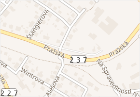 Županského v obci Rakovník - mapa ulice