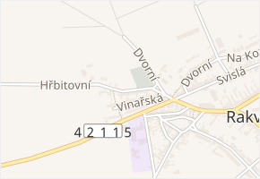 Hřbitovní v obci Rakvice - mapa ulice