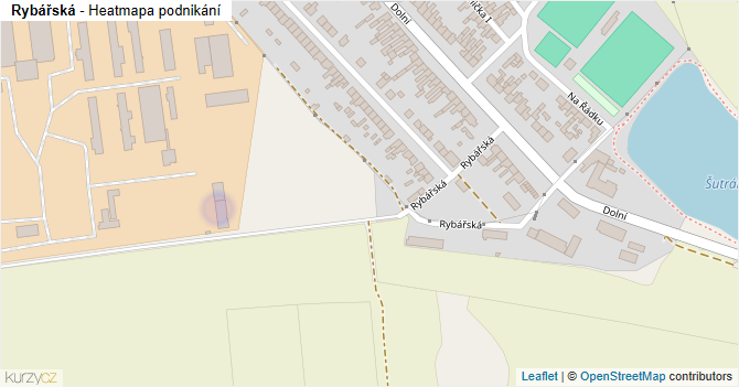 Rybářská - mapa podnikání