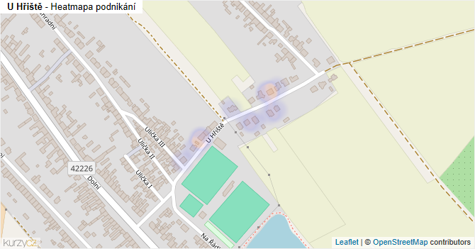 U Hřiště - mapa podnikání
