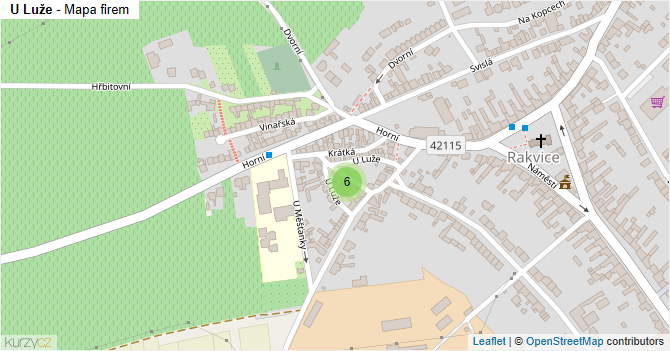 U Luže - mapa firem