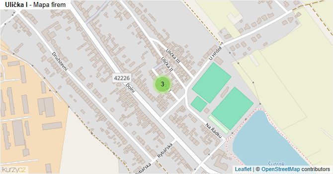 Ulička I - mapa firem