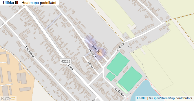 Ulička III - mapa podnikání