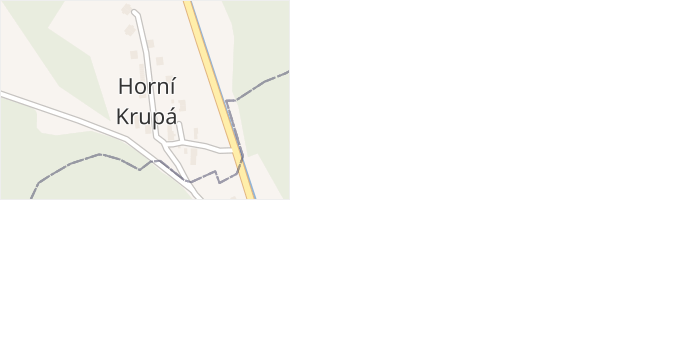 Horní Krupá v obci Ralsko - mapa části obce
