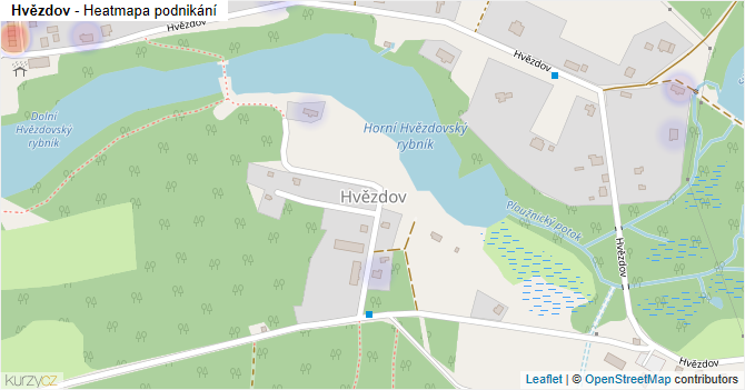 Hvězdov - mapa podnikání