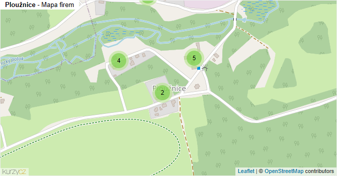Ploužnice - mapa firem