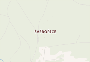 Svébořice v obci Ralsko - mapa části obce