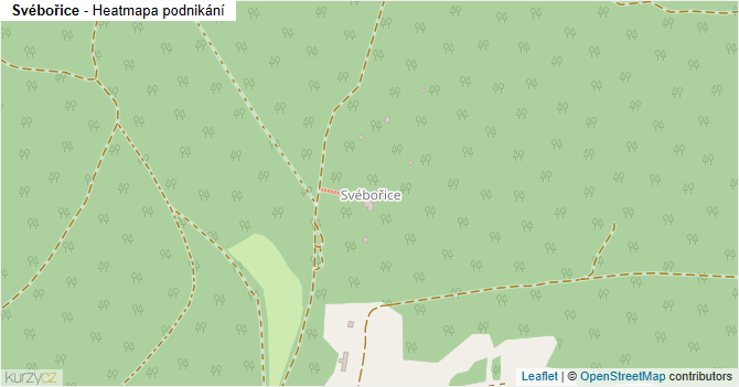Svébořice - mapa podnikání