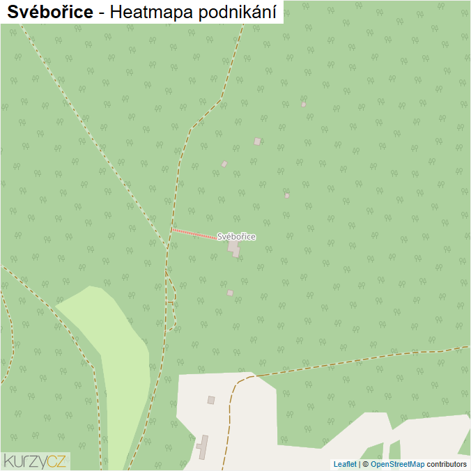 Mapa Svébořice - Firmy v části obce.