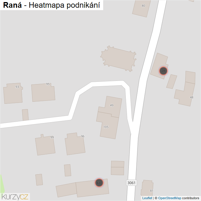 Mapa Raná - Firmy v obci.