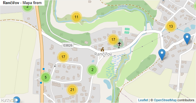 Rančířov - mapa firem