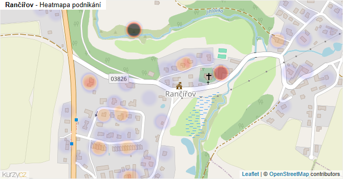Rančířov - mapa podnikání