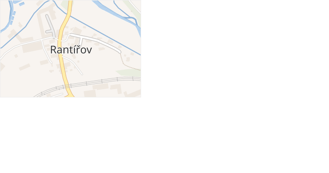 Rantířov v obci Rantířov - mapa části obce