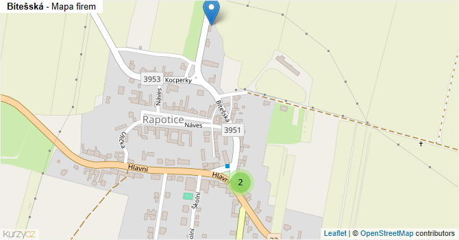 Bítešská - mapa firem