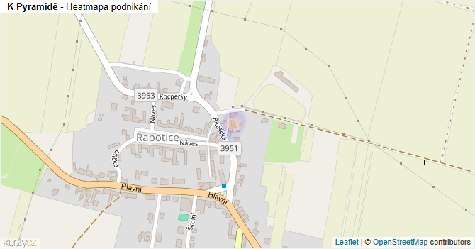 K Pyramidě - mapa podnikání