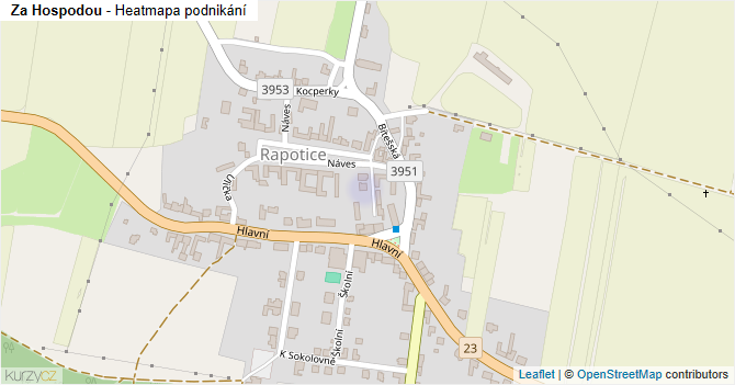 Za Hospodou - mapa podnikání