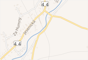 K Mlýnu v obci Rapotín - mapa ulice