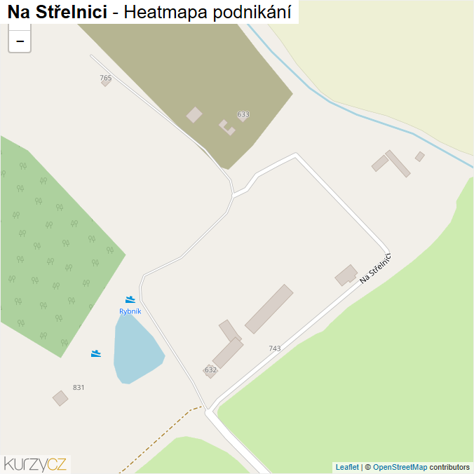 Mapa Na Střelnici - Firmy v ulici.