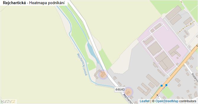 Rejchartická - mapa podnikání