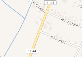 Šumperská v obci Rapotín - mapa ulice