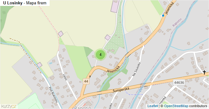 U Losinky - mapa firem