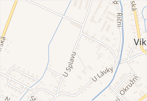 U Splavu v obci Rapotín - mapa ulice