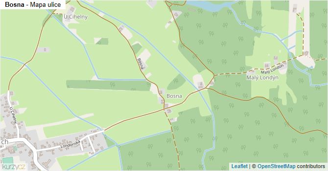 Bosna - mapa ulice