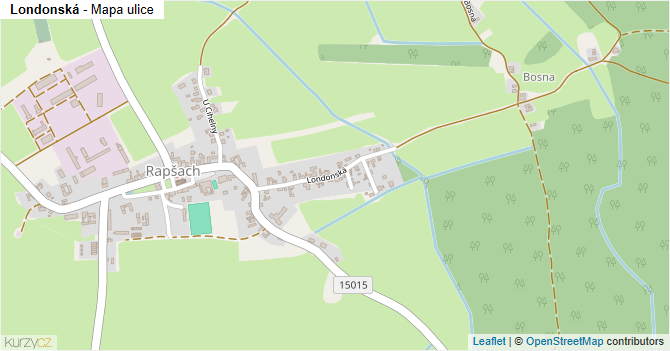 Londonská - mapa ulice