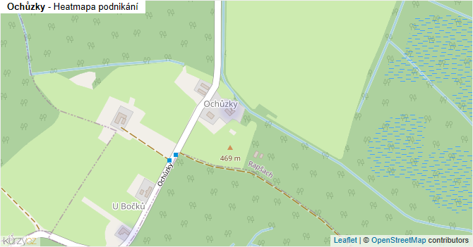 Ochůzky - mapa podnikání