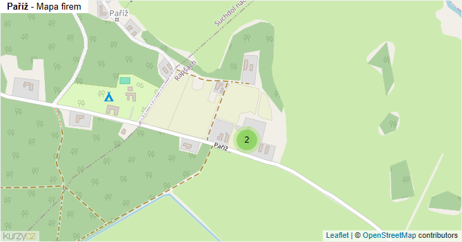 Paříž - mapa firem